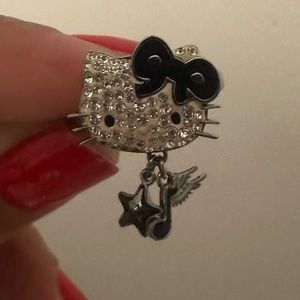 Ring Hello Kitty with swarovski crystals